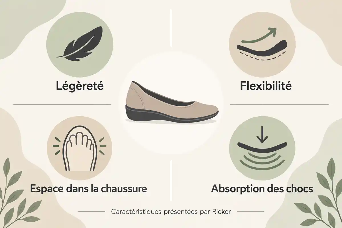 Légèreté, flexibilité, espace et absorption des chocs sont les quatre propriétés qu’Antistress associe à la chaussure.